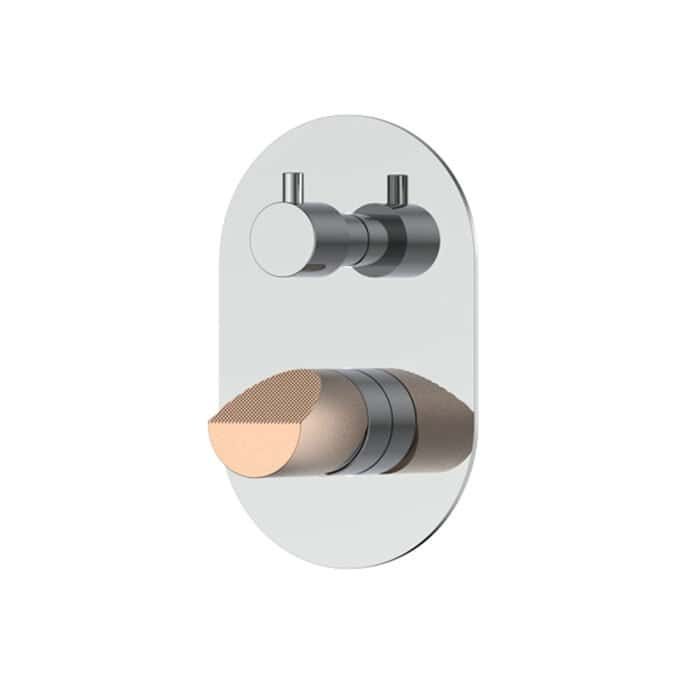 Wedge knob 2-way shower mixer in oval design | SO1014A 22 - Image 3