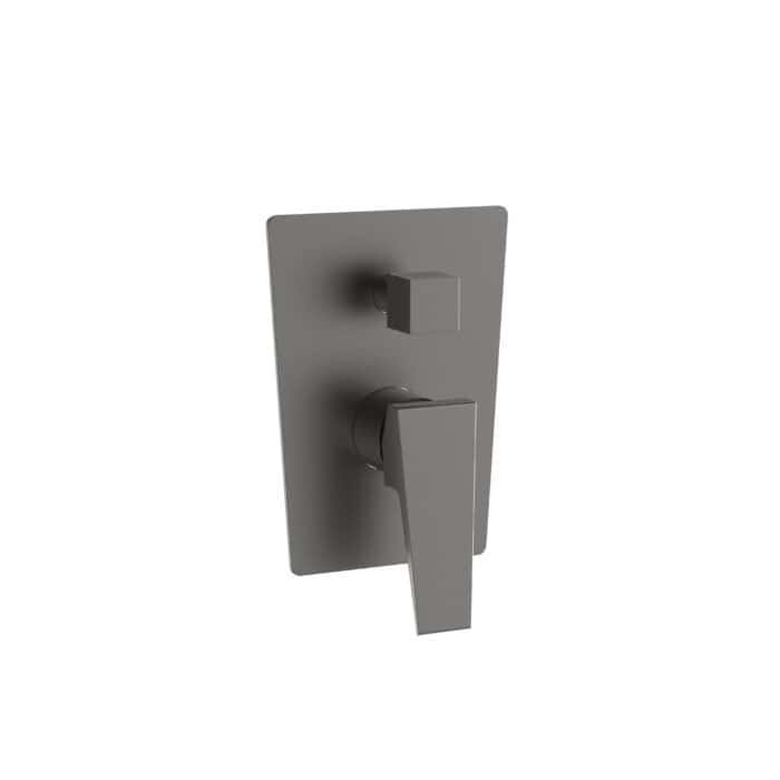 Trapezoid concealed 2-function shower mixer