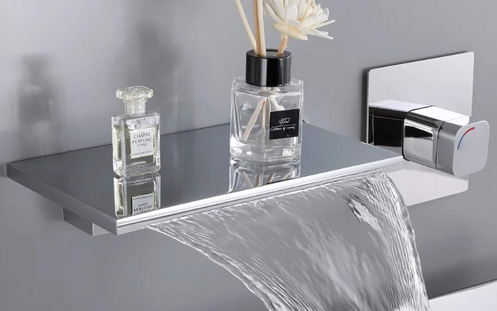 Homary wall mounted waterfall faucet