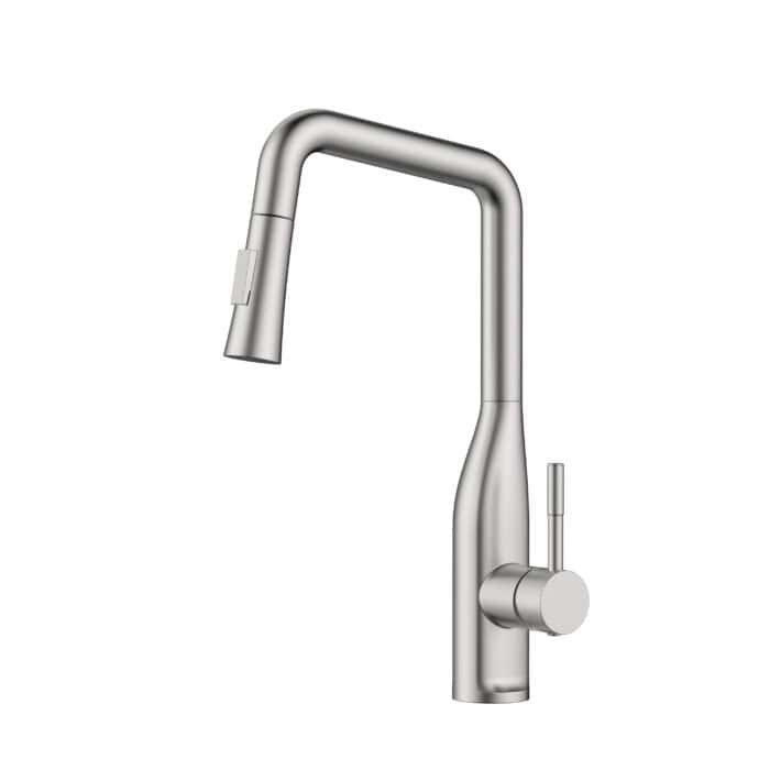 Flared sprayer kitchen tap with angled spout | K771D 01 - Image 4