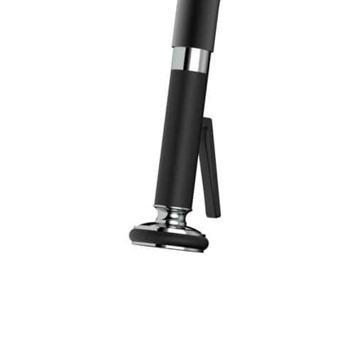 Rose gold pull down kitchen faucet with stepped design | K821 02