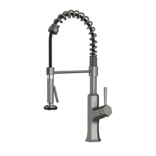 U-shaped stepped handle pull out kitchen faucet | K821B 01