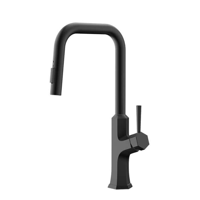 Right angle kitchen faucet with hexagon design | K794C 01 - Image 2