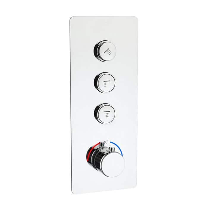 Square thermostatic 3-way shower set with tub spout | SC763F 23 - Image 2