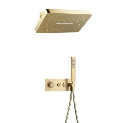 Thermostatic square 2-way shower system | SC794B 22