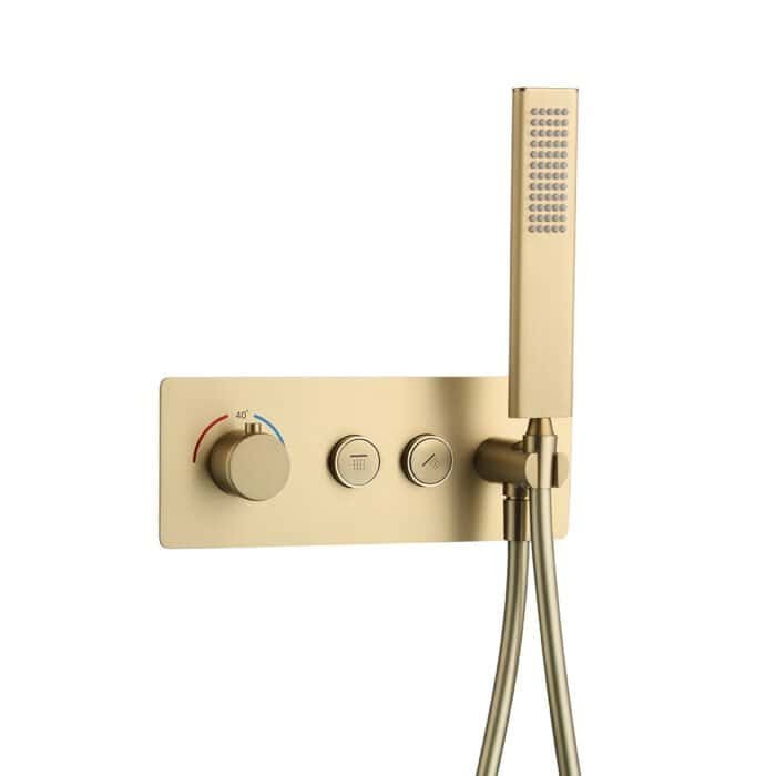 Thermostatic square 2-way shower system | SC794B 22 - Image 2