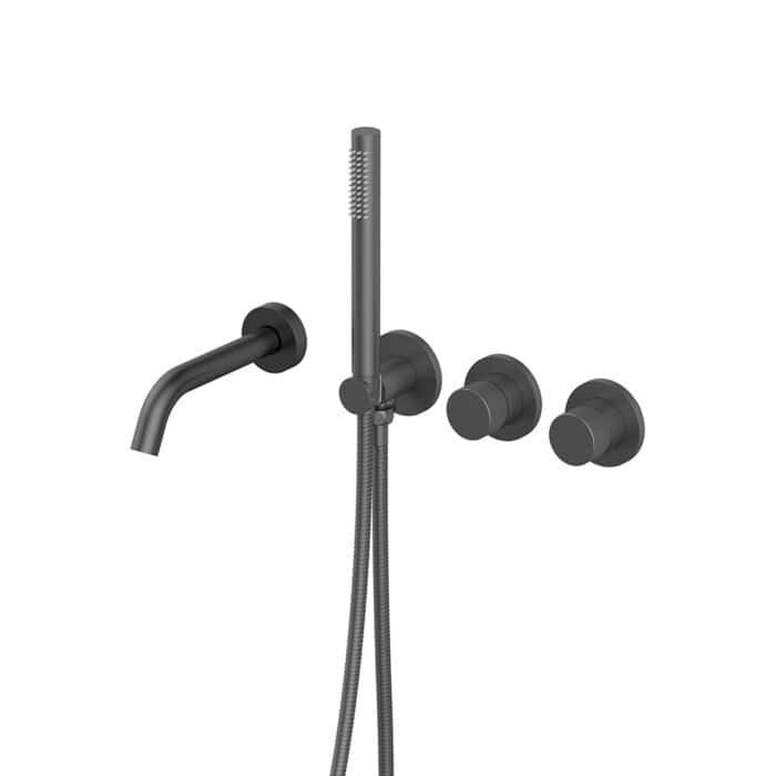 bathtub shower mixer with handheld shower