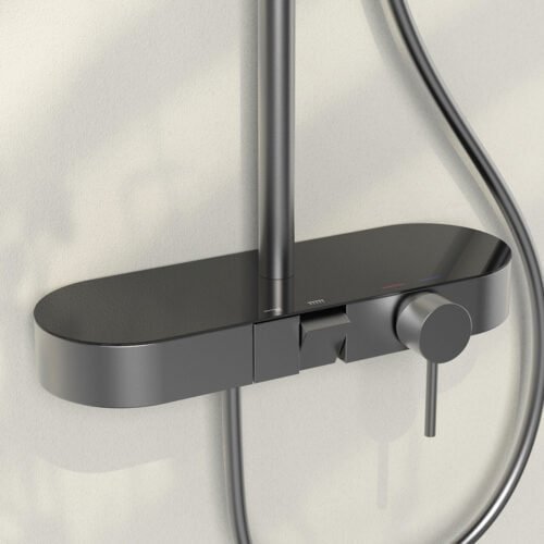 Round 2-way shower system with push button | SC877B 12