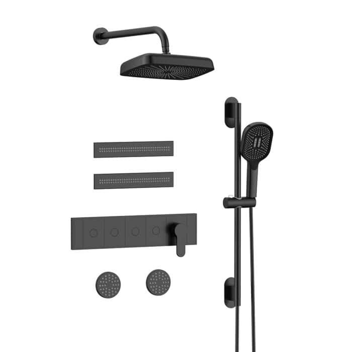 Stylish concealed 4-way shower set with slide bar | SO902A 24 - Image 4