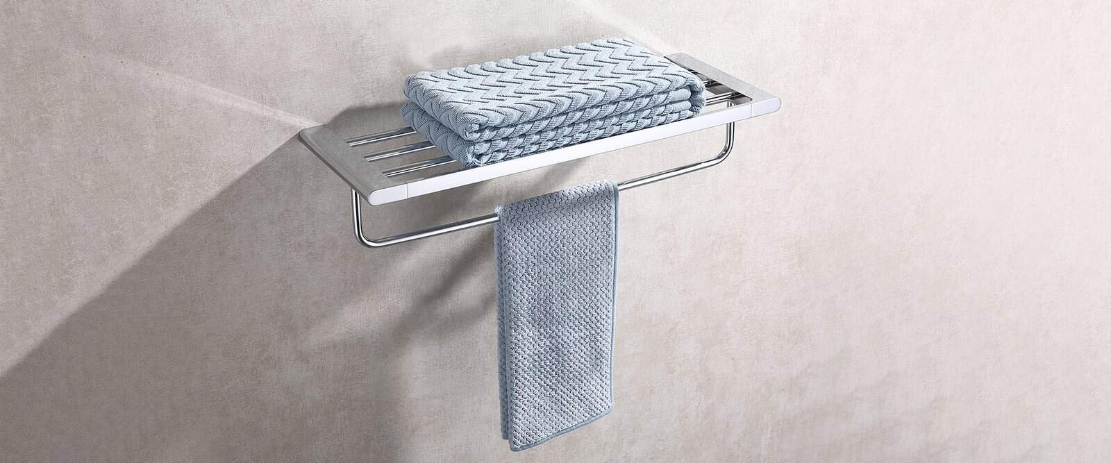 Towel bar in chrome finish - A145