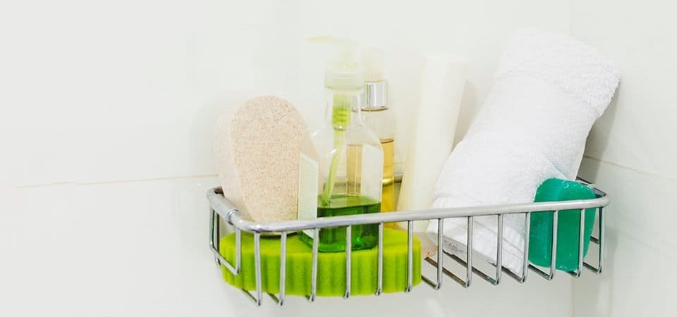 Shower caddy that can hold soap and shower gel