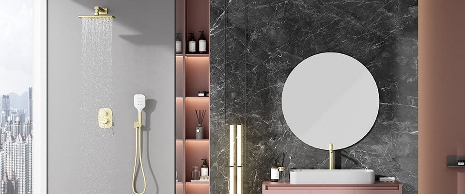 Shower niches in modern bathroom - B062