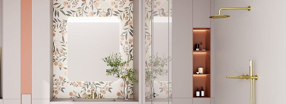 3-layer Shower niche with backlight - B099