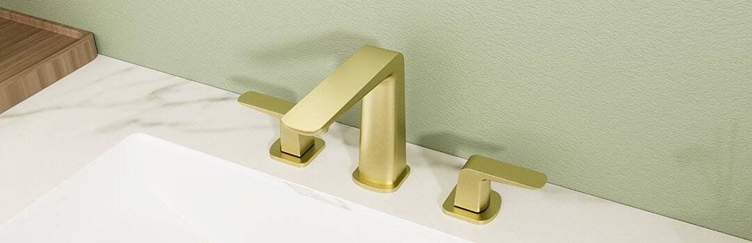 Widespread bathroom faucet with 3-hole - B1007