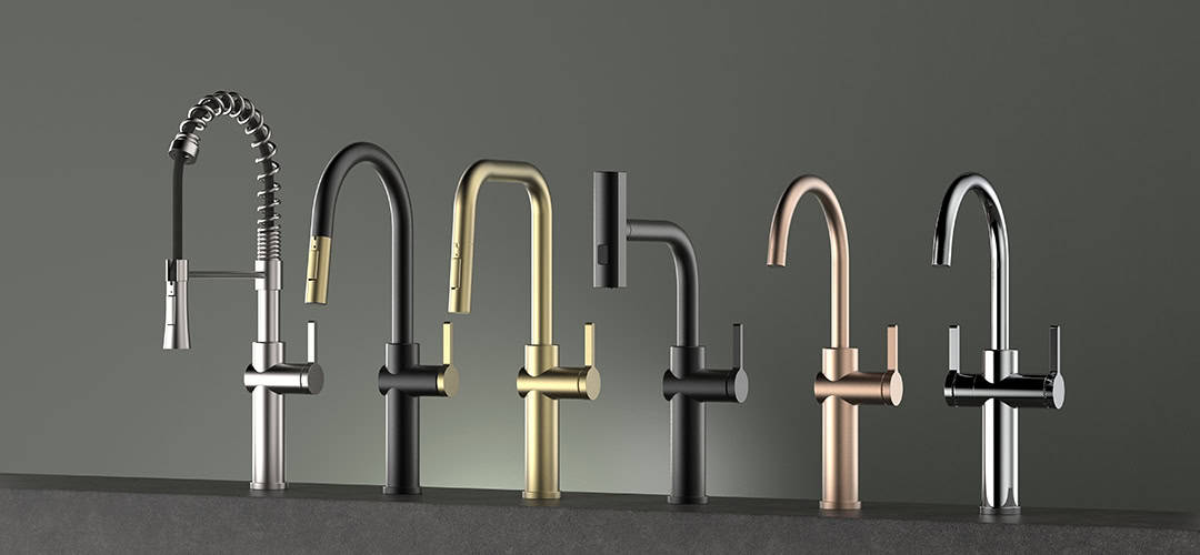 Low-Arc or High-Arc Kitchen Faucet