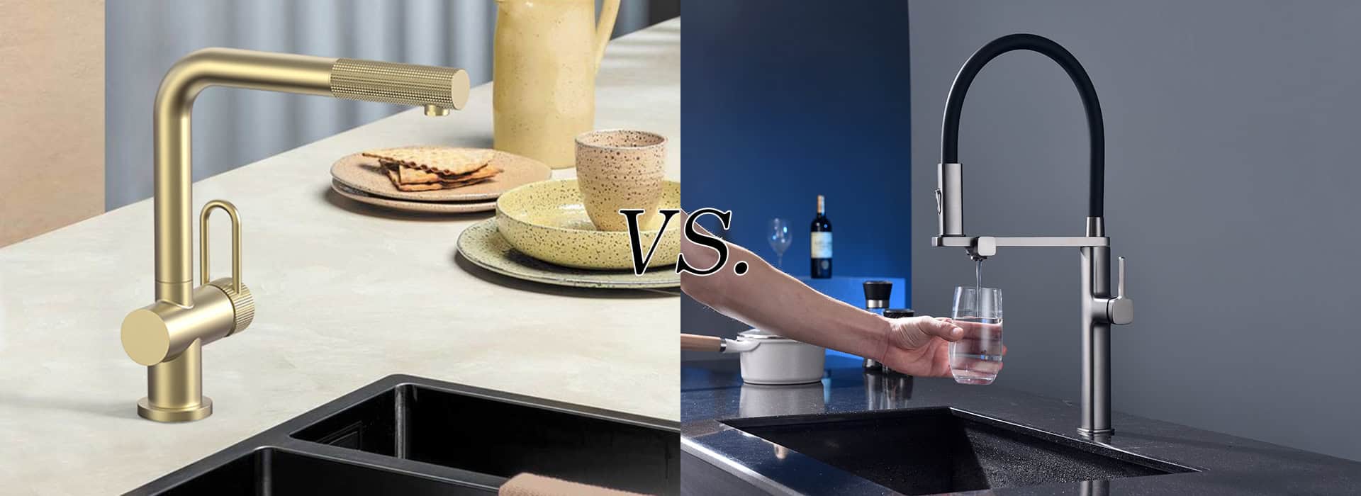 How to Choose Between a Low-Arc or High-Arc Kitchen Faucet 5 Low-arc or high-arc kitchen faucet