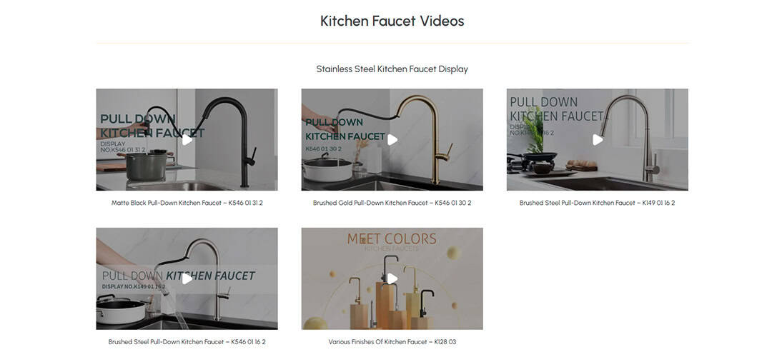 Kitchen faucet installation videos from Lanerdi
