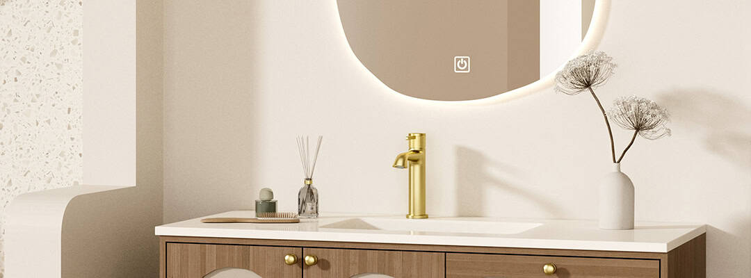 Modern design bathroom faucet with knuled handle - B1006