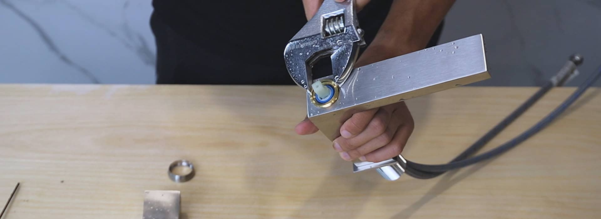 How We Solve Faucet Parts Replacement After Damage 5 Repalce the damage cartridge