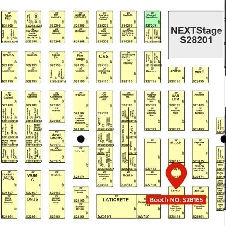 KBIS 2026 Lanerdi booth location