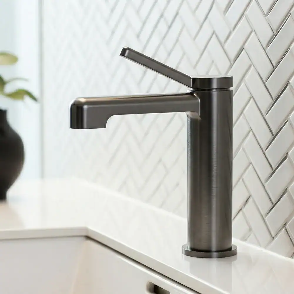 B098 01 gunmetal basin mixer Pufier collection