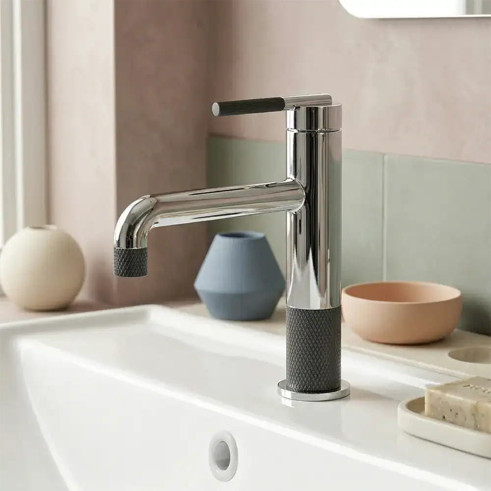 B743 01-1 single handle bathroom mixer tap Helios collection