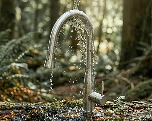 eco material stainless steel pull down kitchen faucet