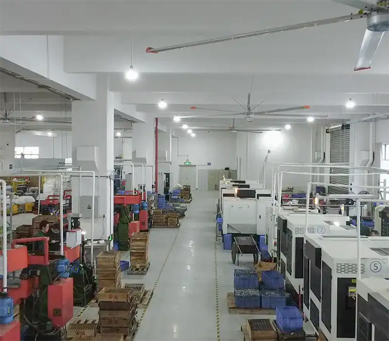 machining workshop in Lanerdi faucet factory