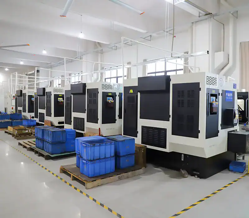 Multi-axis CNC machining centres in our China factory cutting solid stainless steel taps for UK wholesale