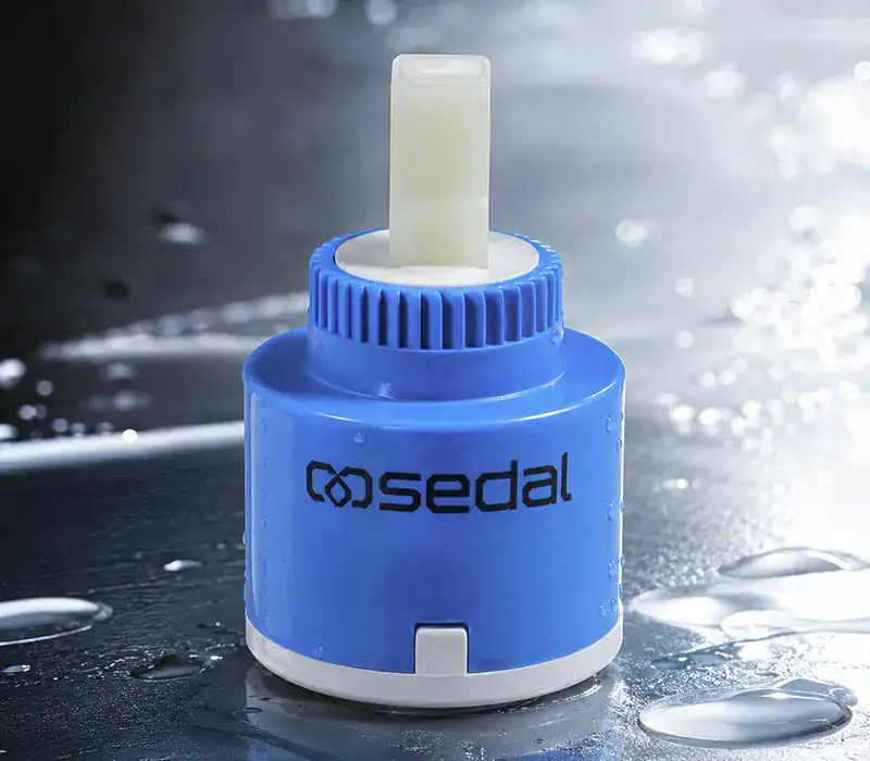 WRAS tested Sedal ceramic cartridge integrated into our wholesale stainless steel taps for UK commercial plumbing projects
