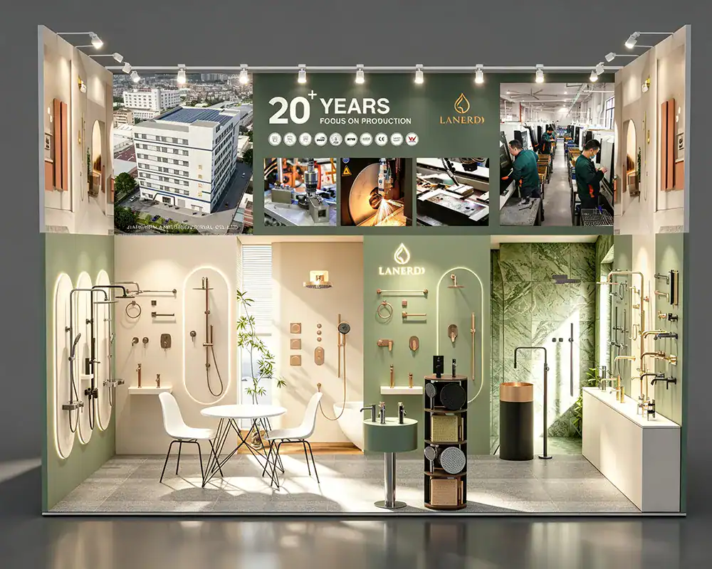Lanerdi booth render at 140th canton fair Lanerdi booth render at 140th canton fair